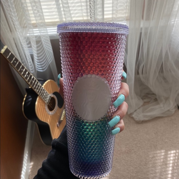 Starbucks Studded Rainbow Pride Tumbler Cold Cup - Picture 4 of 4